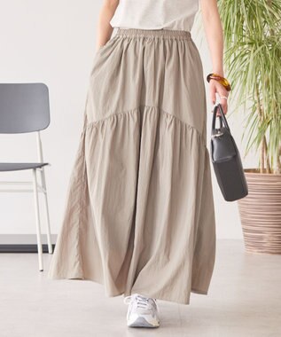 AMERICAN HOLIC ティアードギャザースカート Gray