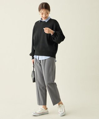 ANY スウェットライクニット ブラック