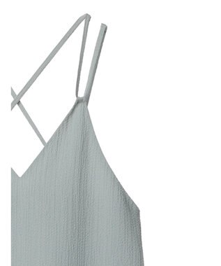 Green Parks 表面感キャミワンピース Blue