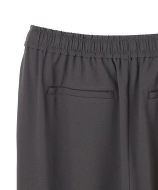 UNFILO L 【ウエストゴム】ライトジョーゼット ジョグパン チャコール