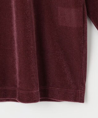 自由区 L シアーベロア カーディガン ボルドー