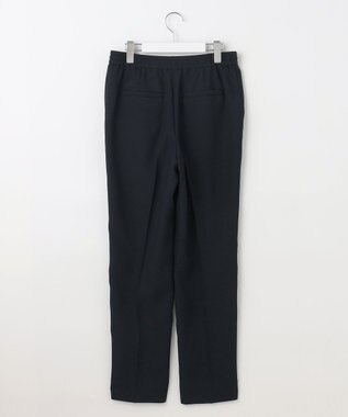 自由区 L 【洗える】ツイステッドダブルクロス テーパード パンツ ネイビー