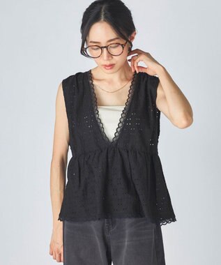 OP／FILA 【Ocean Pacific】Vネックレースビスチェ