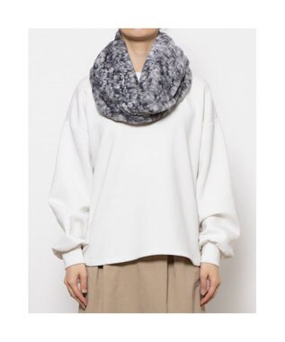 UNBILLION カシュネ cache nez / アニマル柄フェイクファースヌード GY