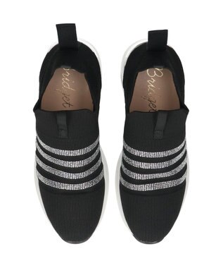 Bridget Birkin 【Bridget Birkin】ビジューニットヒールアップスニーカー ブラック雑材