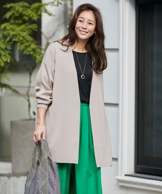 ANY L 【洗濯機可能・UVケア】ニットコーディガン サンドベージュ