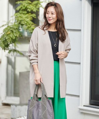 ANY L 【洗濯機可能・UVケア】ニットコーディガン サンドベージュ