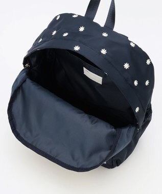 ANY KIDS 【10L容量】総柄刺繍リュック ネイビー