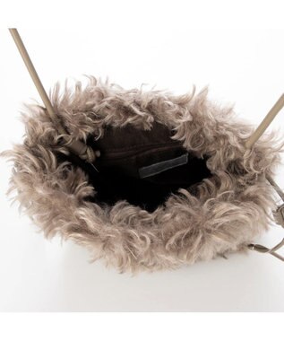 UNBILLION カシュカシュ cachecache / ベビーラム風巾着ミニバッグ オーク