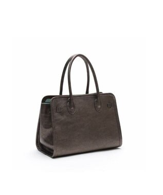 A.D.M.J. 【牛革】メタリックレザー/ヘリ巻きベルトトートM(Dカン+) グラファイト