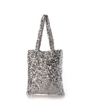 UNBILLION カシュカシュ cachecache / スパンコールトートバッグバッグ シルバー