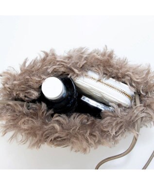 UNBILLION カシュカシュ cachecache / ベビーラム風巾着ミニバッグ オーク