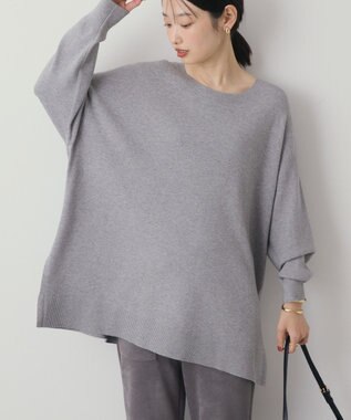 AMERICAN HOLIC バイパチロングニットプルオーバー Gray Mixture