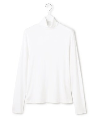 23区 L 【SLOW/一部店舗限定】シアーフライス タートルネック カットソー ホワイト系