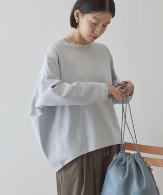 AMERICAN HOLIC 【先行予約】【UVカット】コクーンポンチプルオーバー Light Gray