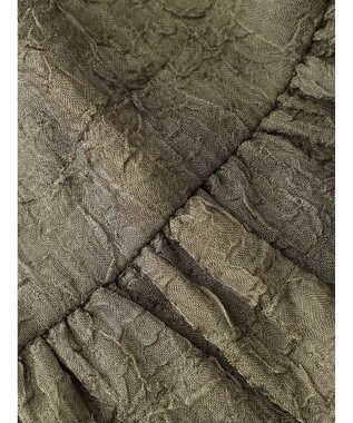 Green Parks ジャガードペプラムＺｉｐベスト Khaki