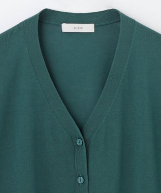 ANY 【UVケア/接触冷感/アンチピリング】多機能ハーフスリーブカーディガン グリーン