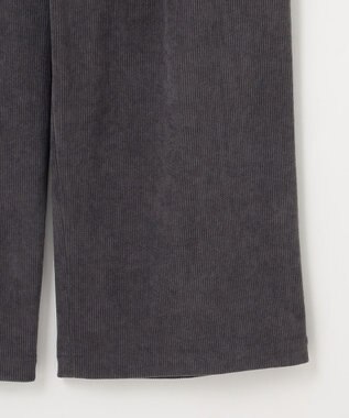 23区 【SLOW/一部店舗限定】ソフトコーデュロイ ワイドパンツ グレー系