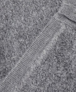 ANY SIS 【洗える】ブークレニット カーディガン グレー