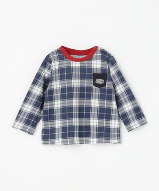 J.PRESS KIDS 【BOX付き】【80-90㎝】スムース 天竺カーディガン&長袖Tシャツ&パンツ セット ネイビー系3