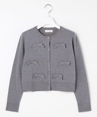 Feroux リボンディテール カーディガン グレー系