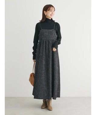 Green Parks ・ＥＬＥＮＣＡＲＥ　ＤＵＥ　ツイードキャミワンピース Black