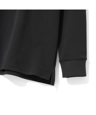 ZERO HALLIBURTON 【吸汗速乾・UVケア】鹿の子 ポロロングシャツ ZHG-A4A 1b 82851 ゴルフウェア ブラック