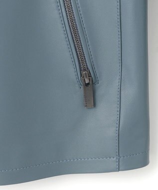 JOSEPH HOMME 【LEON 2月号掲載】ライトラムナッパレザー　シングルライダース ダルブルー系