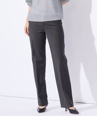 J.PRESS LADIES S 【セットアップ対応】BAHARIYE PINHEAD ストレート パンツ グレー系