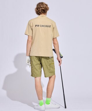 PW CIRCULUS 【MEN】9モチーフモックネック ゴルフ ベージュ系