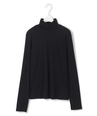 ICB 【洗える】 パウダリーチュール ハイネックトップス ブラック系
