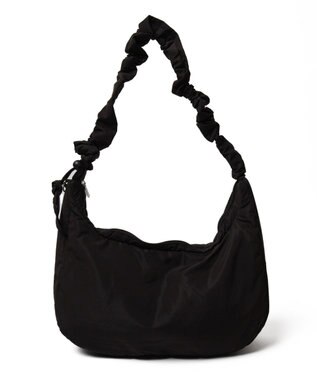 WEGO 【ユニセックス着用ITEM】ハーフムーンドロストショルダー ブラック