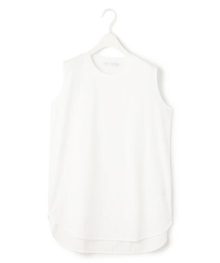 ICB 【接触冷感・洗える】コンパクトスムース ノースリーブTシャツ オフホワイト系