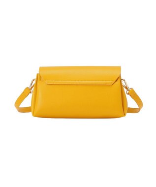 earth music&ecology 軽量フラップ三層ショルダーバッグ Yellow