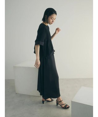 Green Parks armonia．カットレイヤードワンピース Black