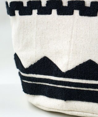 FOLNA RD サガラ刺繍 マルシェトートバッグ ブラック