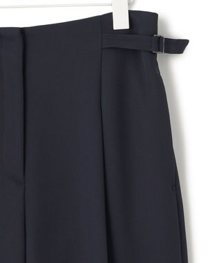 ICB 【2WAY・WEB限定・洗える】シルフィルダブルクロス サスペンダーパンツ ネイビー系