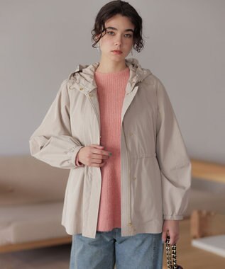 組曲 L へアリーヤーン フレア ニット アプリコットピンク系