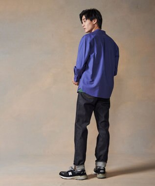 J.PRESS MEN ストレッチシルケットデニム ネイビー系
