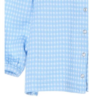 earth music&ecology カットジャガードカーディガン Blue