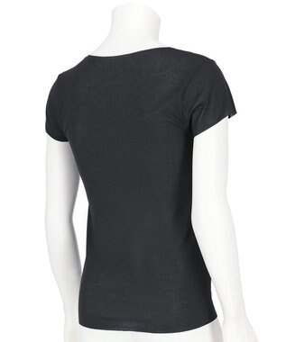 WACOAL MEN 【オーガニック綿混インナー】多機能を着る。綿の贅沢オーガニック フリーなカッティング（ネック・袖・裾）2分袖 GL5210 /ブロス バイ ワコールメン ブラック