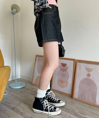 WEGO デニムショートパンツ ブラック