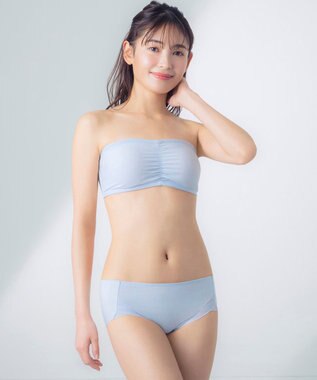 Wing チューブトップ ストラップレス 安定したつけごこち 自然なバストシルエット KB5000 ウイング／ワコール ブルー