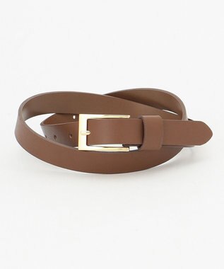 23区 スクエアバックル ベルト キャメル系