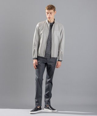 JOSEPH HOMME 【LEON 掲載】シルクバルキーハニカム　クルーネックニット ブラック系