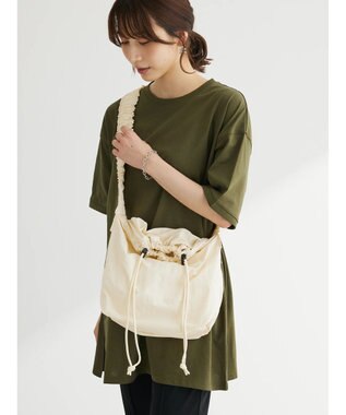 Green Parks ・ＱＵＯＮ　ドロストワンショルダーバッグ Ivory