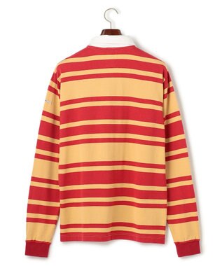 J.PRESS MEN ソフトタッチコットンマルチボーダー ラガーポロシャツ レッド系7