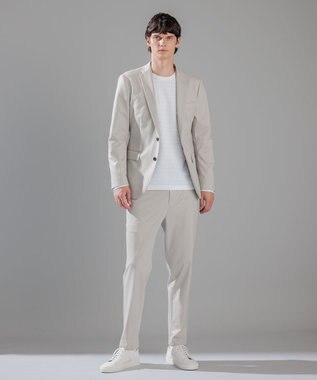 JOSEPH HOMME メランジリップル　クルーネックカットソー ホワイト系