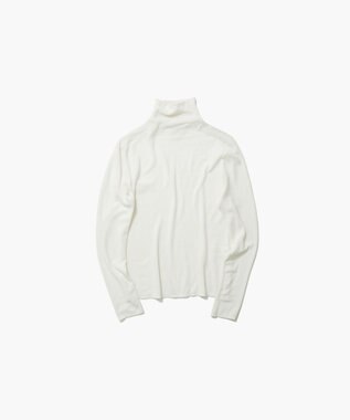 ATON ROYAL WOOL CIRCULAR RIB | タートルネックセーター OFF WHITE