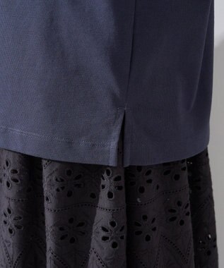 earth music&ecology 【接触冷感/洗濯機可】Ｈａｕｔｓ－ｄｅ－ＦｒａｎｃｅフレンチＴ Dark Navy